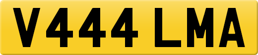 V444 LMA private number plate